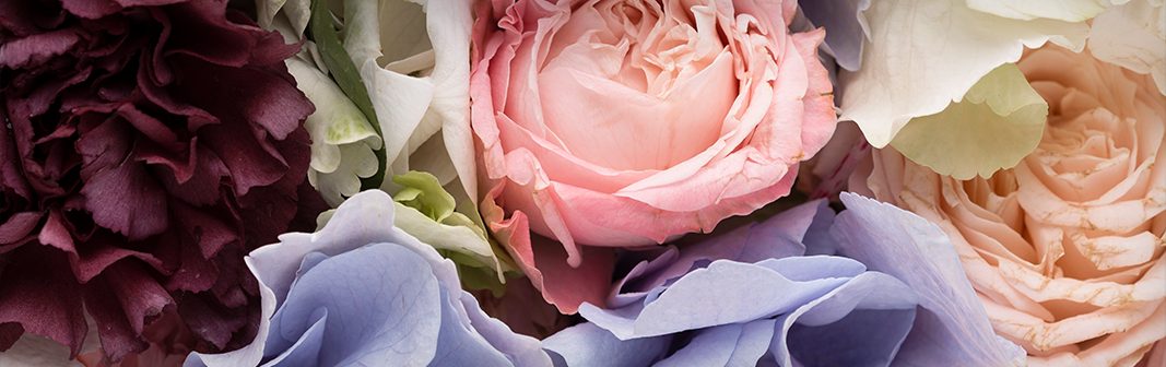 Floral notes — a bouquet of peonies and roses